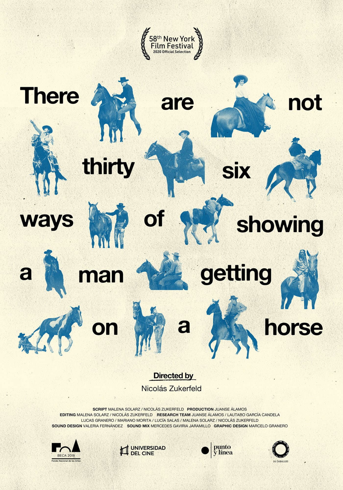 There Are Not Thirty-Six Ways of Showing a Man Getting on a Horse backdrop
