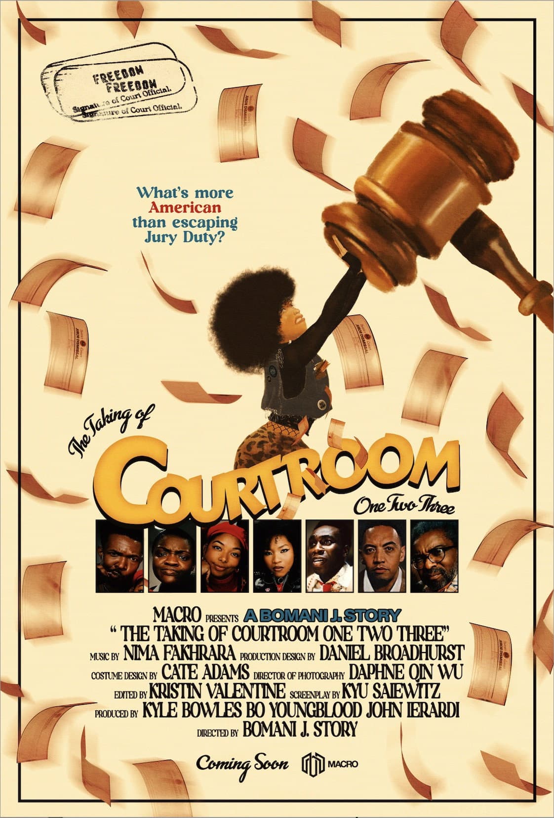 The Taking of Courtroom One Two Three backdrop