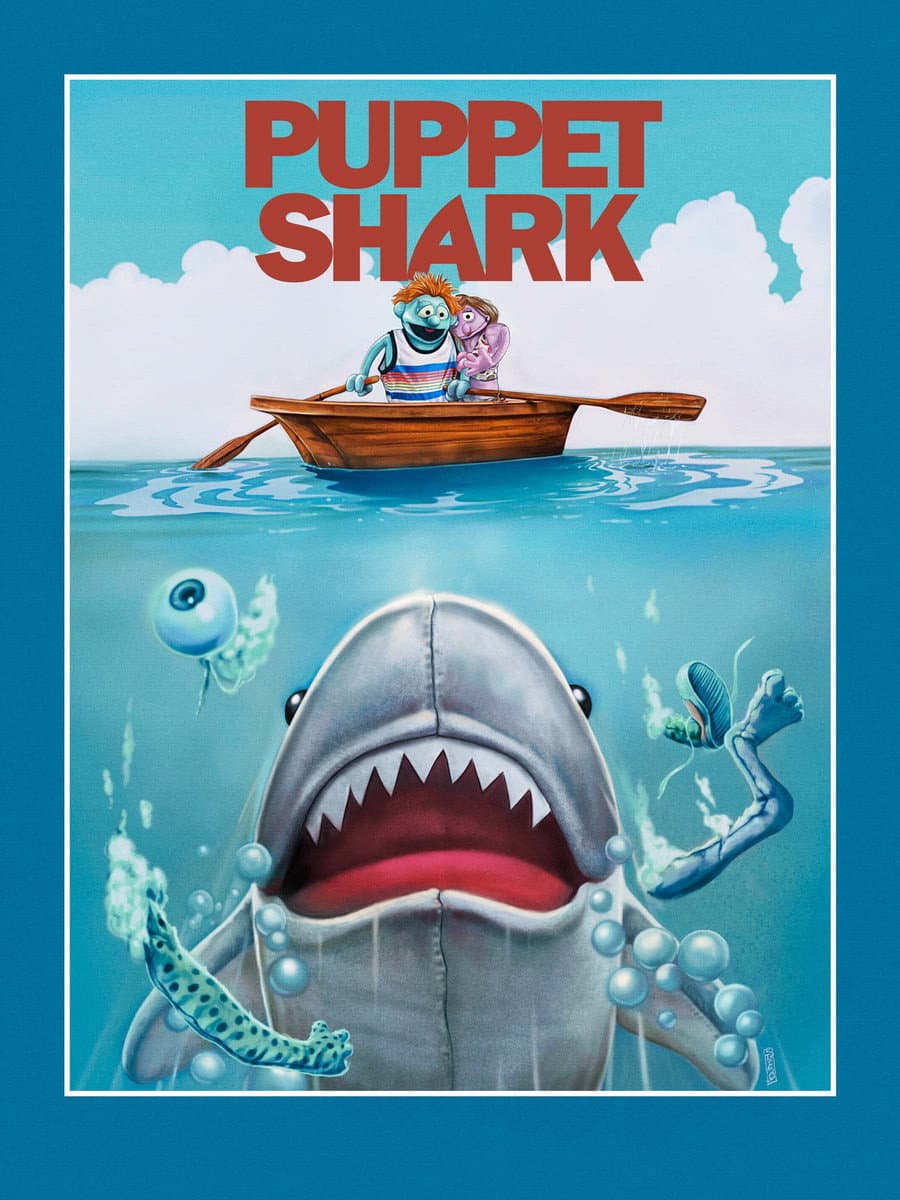 Puppet Shark backdrop