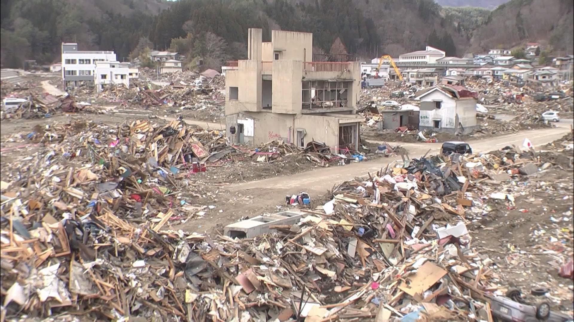 The Great East Japan Earthquake And Tsunami backdrop