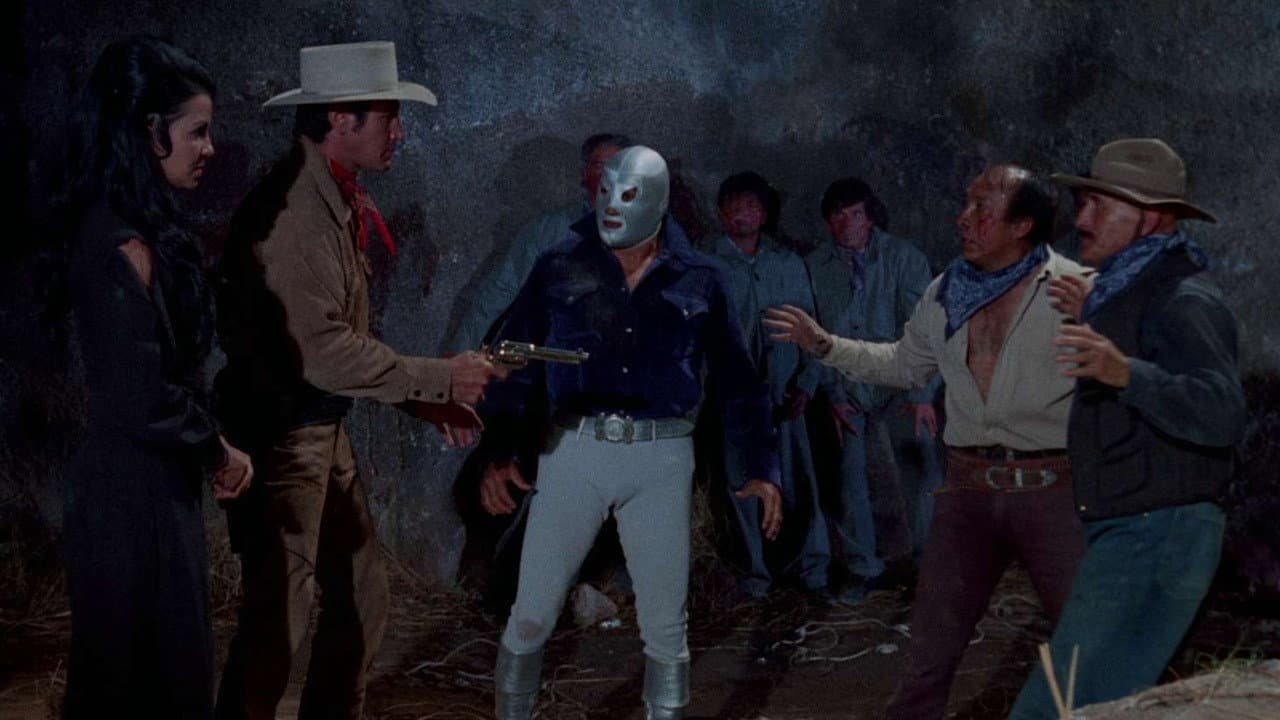 Santo vs. the Riders of Terror backdrop