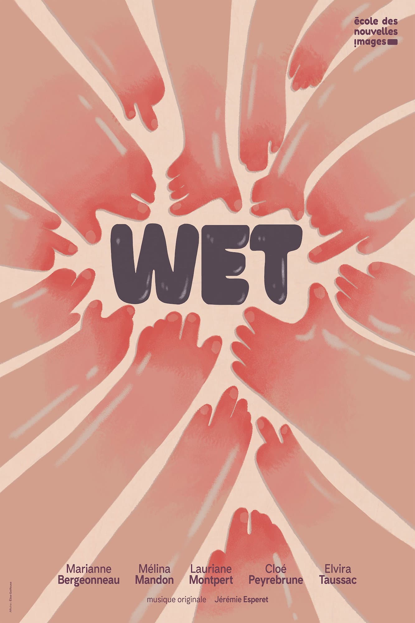 Wet backdrop