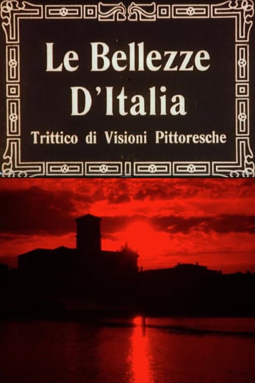 The Beauties of Italy, Triptych of Picturesque Views backdrop