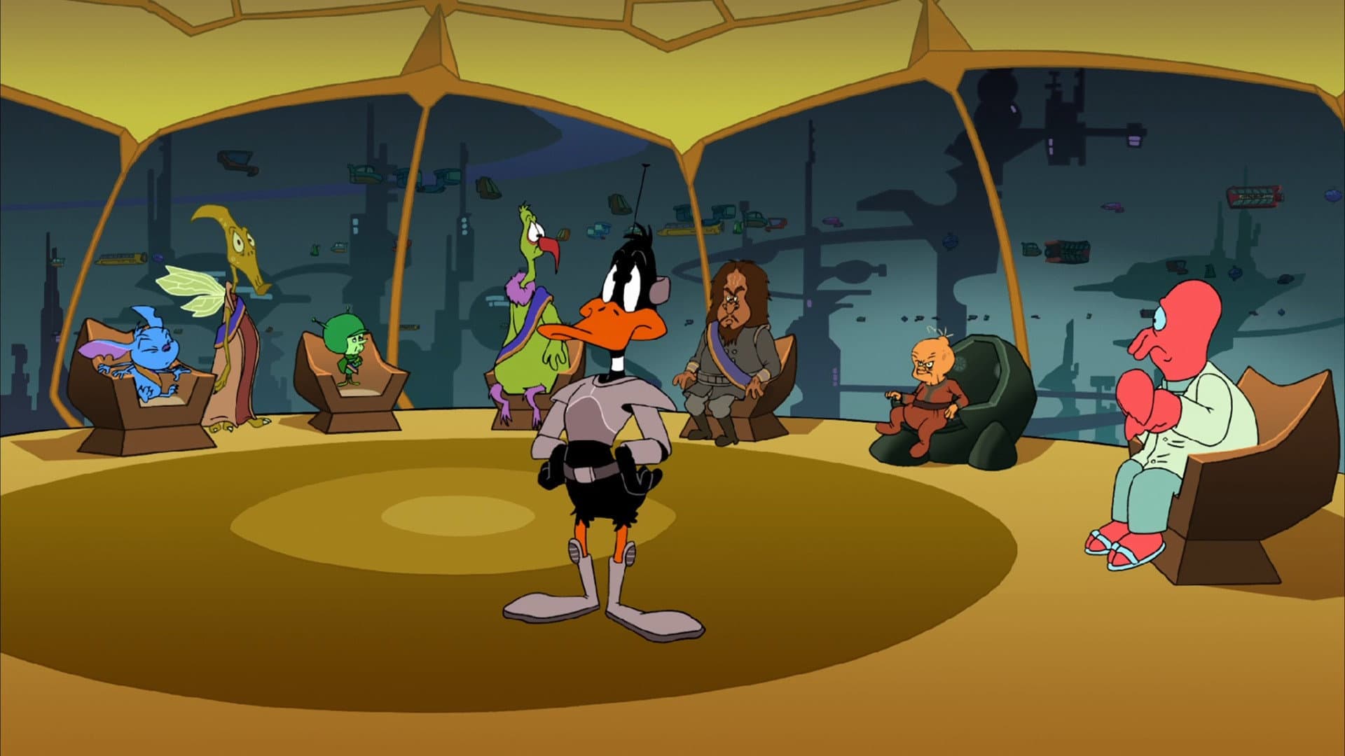 Duck Dodgers in Attack of the Drones backdrop