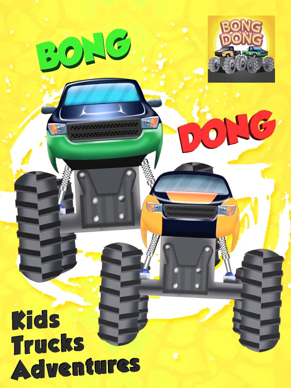 Bong Dong Kids Trucks Adventure backdrop
