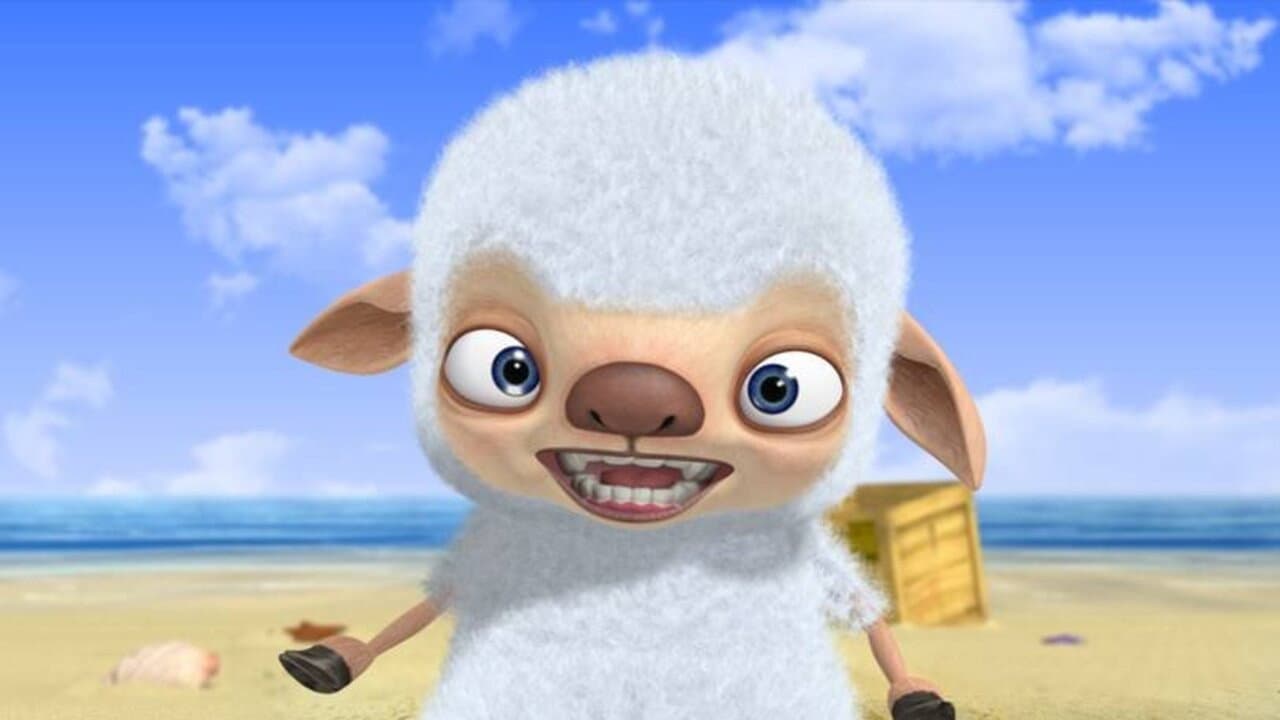Sheep in the Island backdrop