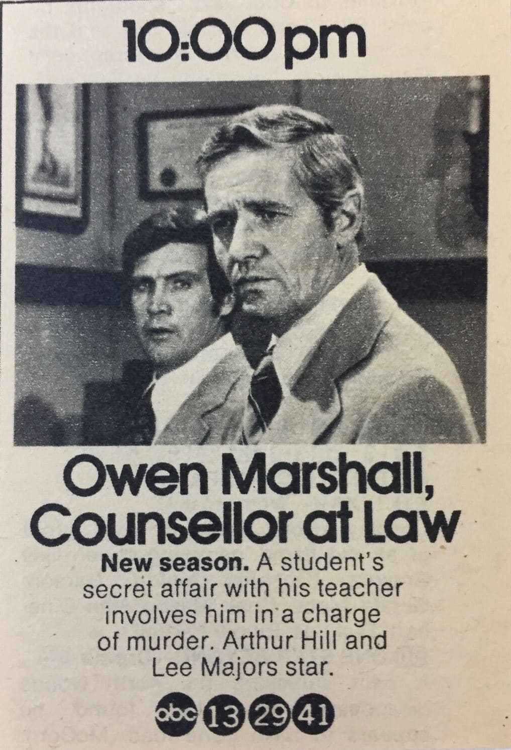 Owen Marshall: Counselor at Law backdrop
