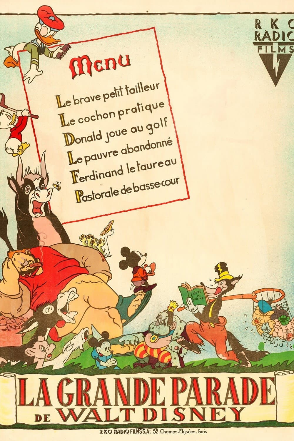 La Grande Parade de Walt Disney backdrop